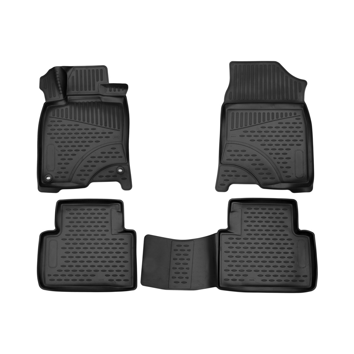 Honda Civic Floor Mats - Omac - Rubber TPE - Black - '17-'21